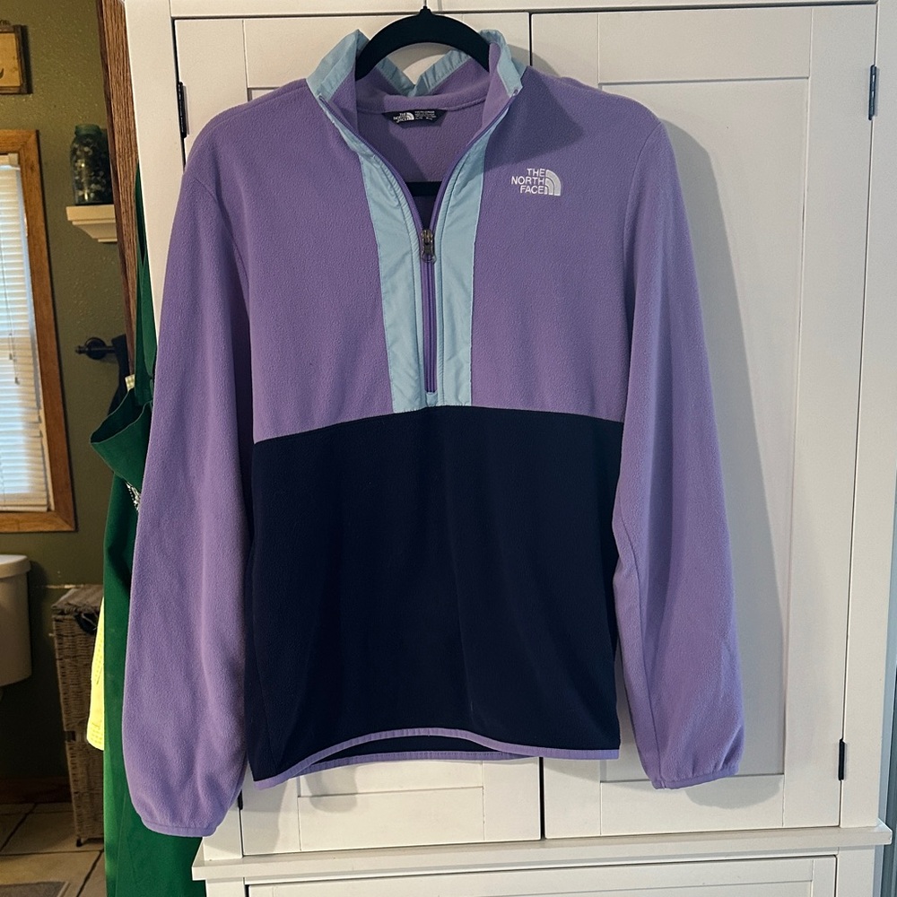 The North Face Girls Glacier 1/2 Zip Pullover Youth XL